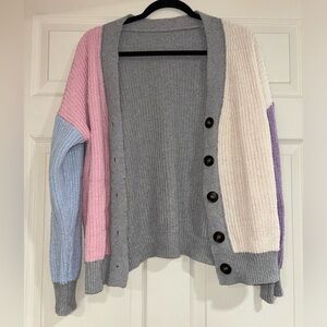 Women’s Colorblock Cardigan Sweater